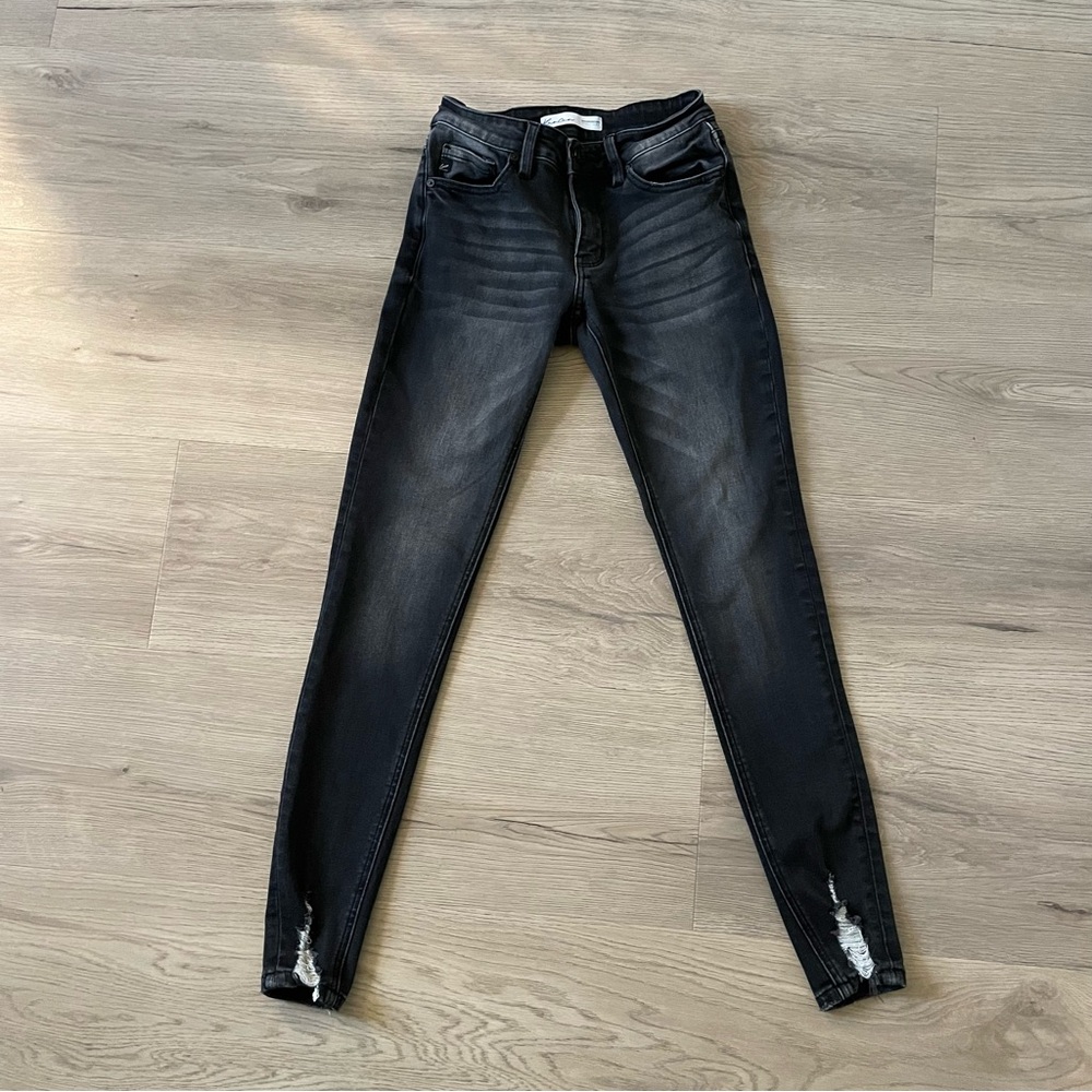 KanCan Dark Wash Black Super Skinny Jegging Jeans Size 25